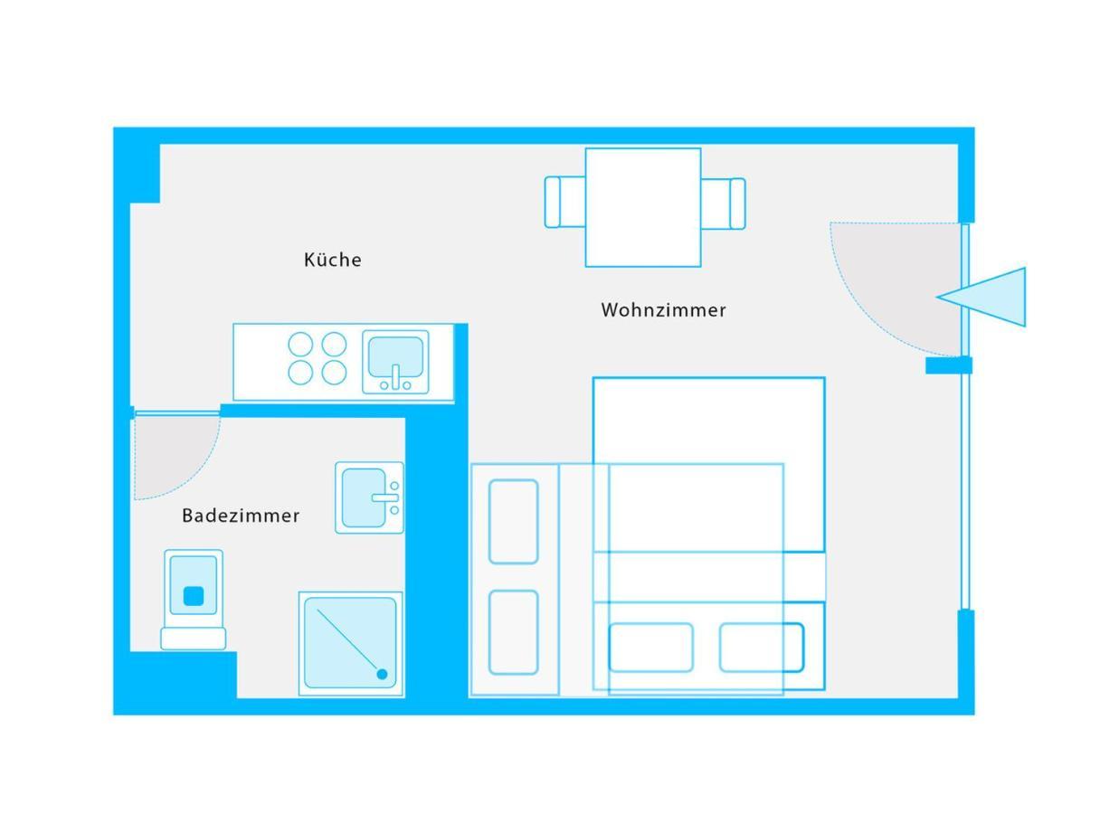 The Koburger Vh, Studio For Up To 4 With High Bed Berlim Exterior foto